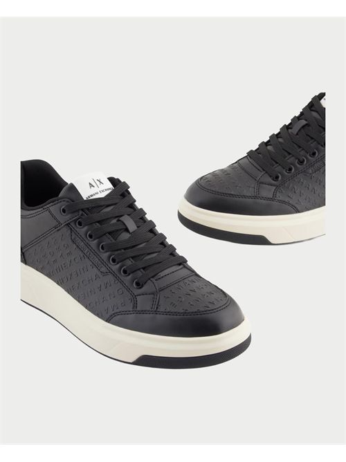 Armani Exchange men's low-top sneakers with all-over logo ARMANI EXCHANGE | XM001722-AF17537UC001